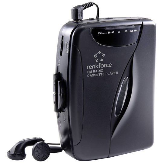 Renkforce RF-CP-150 Bärbar kassettbandspelare Svart