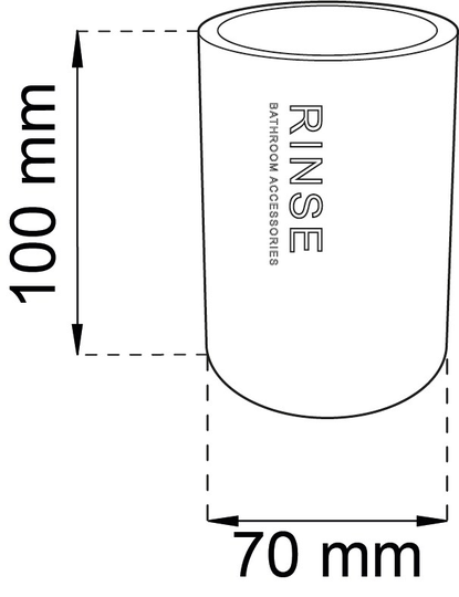 Tandborstmugg Habo Nature Vit
