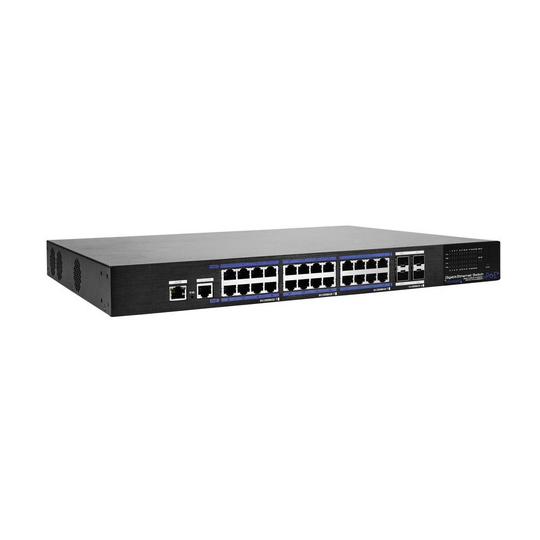 ABUS ITAC10130 ABUS Security-Center 19 tums nätverkswitch 26 + 2 Port PoE-funktion