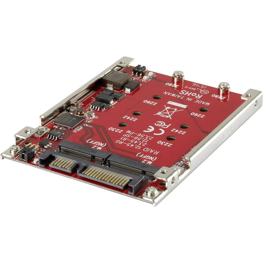 RAID-kontrollerkort [2x M.2 NGFF - 1x SATA-kombi hona 7+15 pol] Renkforce
