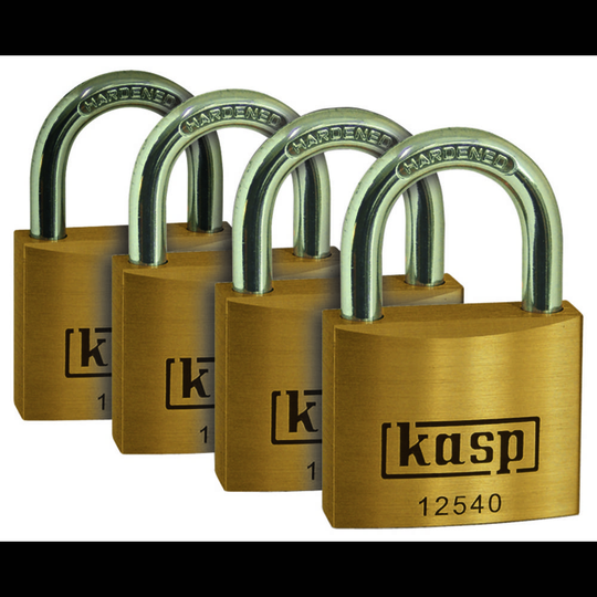 Kasp K12520D4 Hänglås 20 mm Guldgul Nyckel