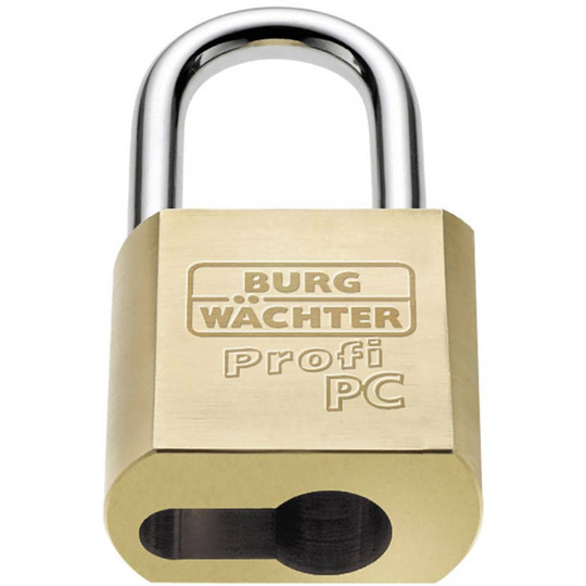 Burg Wächter 116 PC 50 Niro Hänglås Mässing Profilcylinder-hänglås