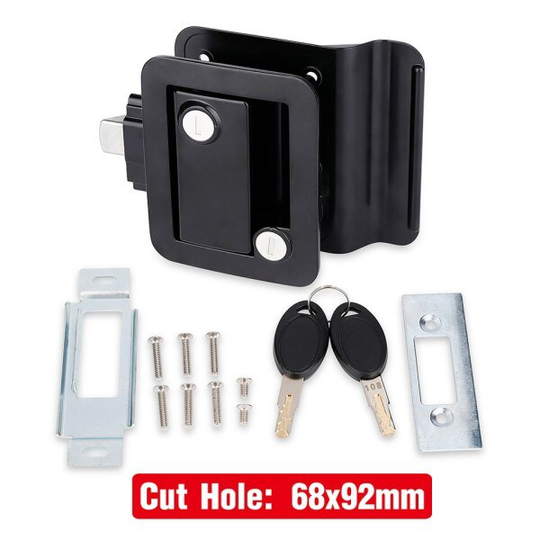 Husbil Entry Door Lock Handtag Zinklegering Säkerhet RV Dörrlås Byte