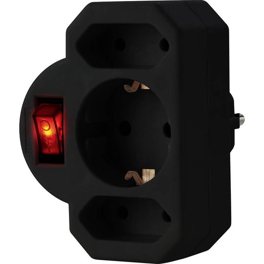 Sygonix SY-4673746 Grenuttag Svart