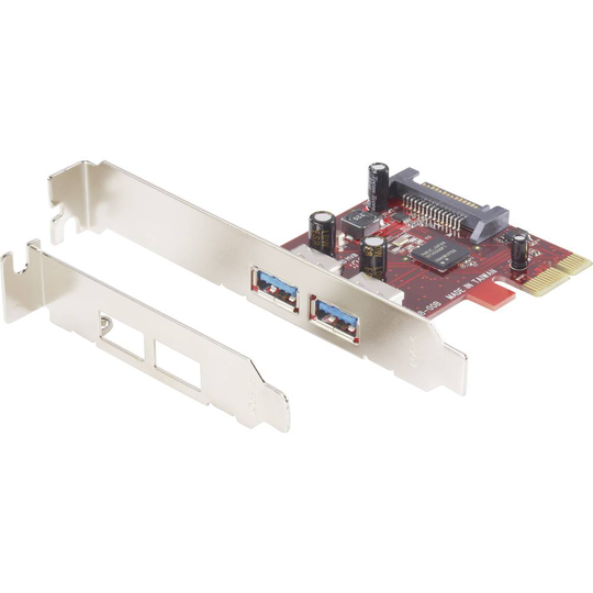 Renkforce 2 Port USB 3.0 kontrollerkort USB-A PCIe