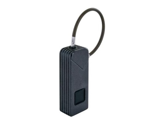 Schwaiger 715934, Smart hänglås, Fingeravtrycksläsare, Svart, Metall, IP65, Litium-Ion (Li-Ion)