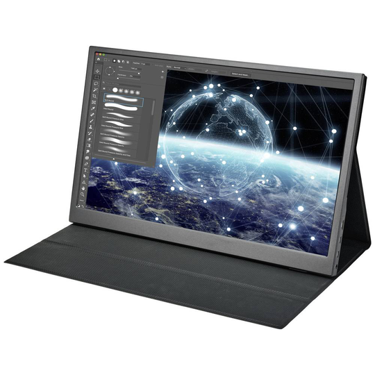 Renkforce RF-PM-510 Touchscreen 39.6 cm (15.6 tum) 1920 x 1080 pixel 16:9 30 ms USB-C®, Mini HDMI, Audio, stereo (3.5 mm) IPS LED
