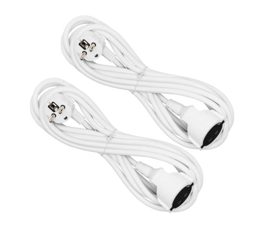 Luxorparts Förlängningskabel Jordad 5 m 2-pack