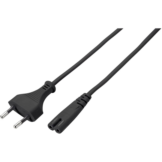 Sygonix SY-5043504 Ström Strömsladd Svart 3.00 m