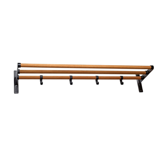 Hatthylla Elegant Svart/Ek 1000mm Habo
