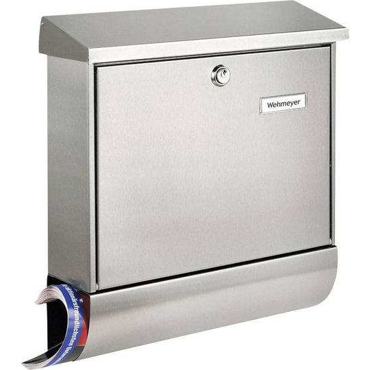 Burg Wächter 8150 AMRUM-SET 38670 NI Brevlåda Rostfritt stål Silver Nyckel