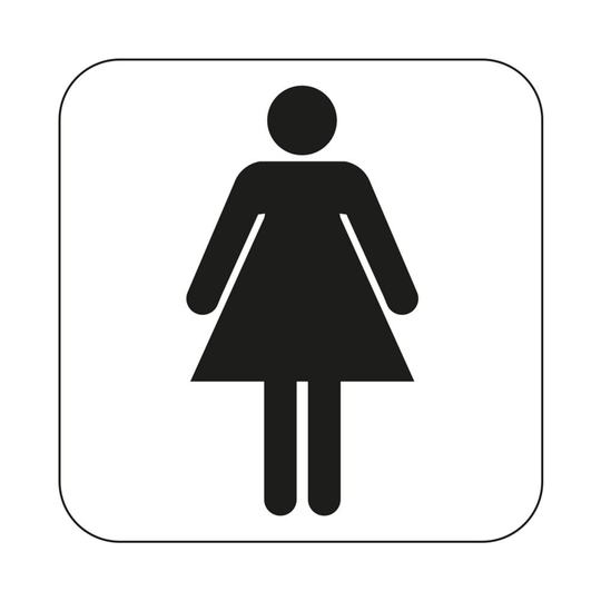 Symbol Wc Dam 80x80 mm SB Habo