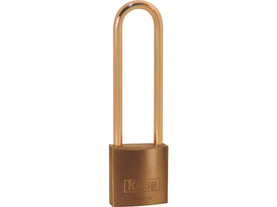 Kasp K12030L70BD Hængelås 30 mm Gyldengul Nøglelås
