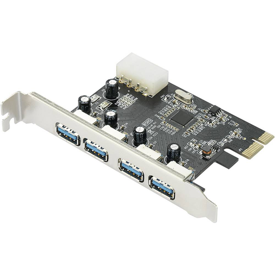 Renkforce 4 Port USB 3.0 kontrollerkort USB-A PCIe