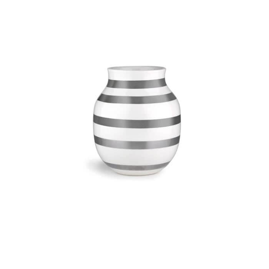 Omaggio keramikvas - Silver - H 20 cm