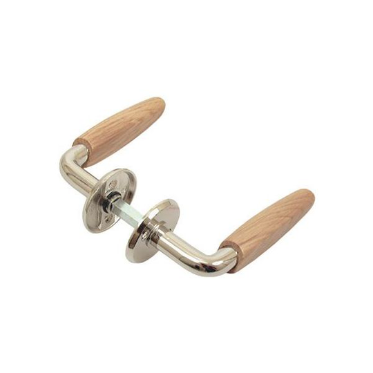 Habo A1130 Dörrhandtag 38-42 mm, förnicklad, par