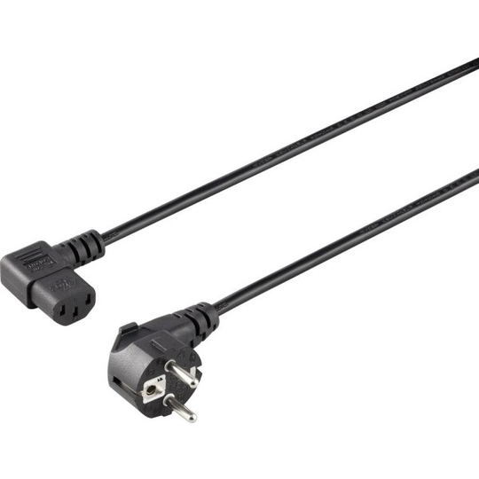 Sygonix SY-5042718 Koldapparater Tilslutningskabel Sort 1.50 m