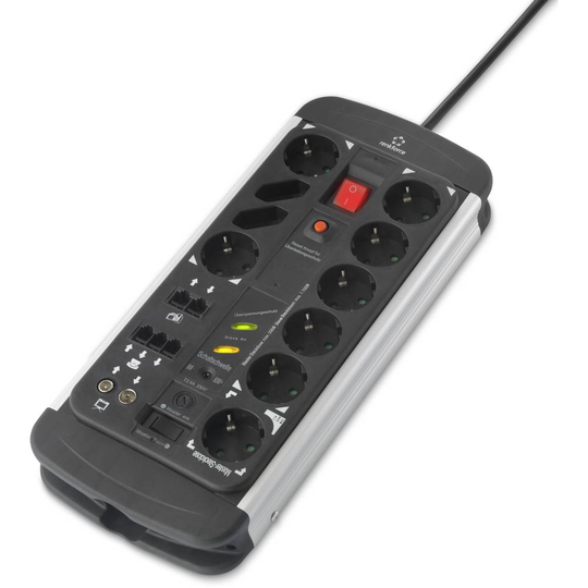 Renkforce RF-5083154 Master/Slav- förgreningsdosa 10x Svart, Aluminium Skyddskontakt