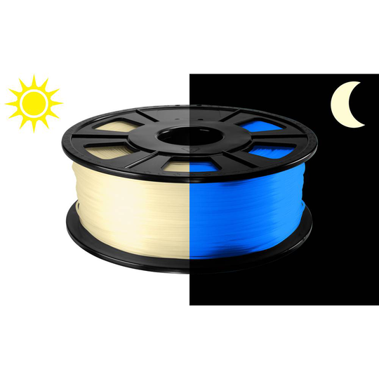 Renkforce 01.04.01.5222 3D-skrivare Filament PLA-plast 2.85 mm Blå (fluoriserande) 500 g