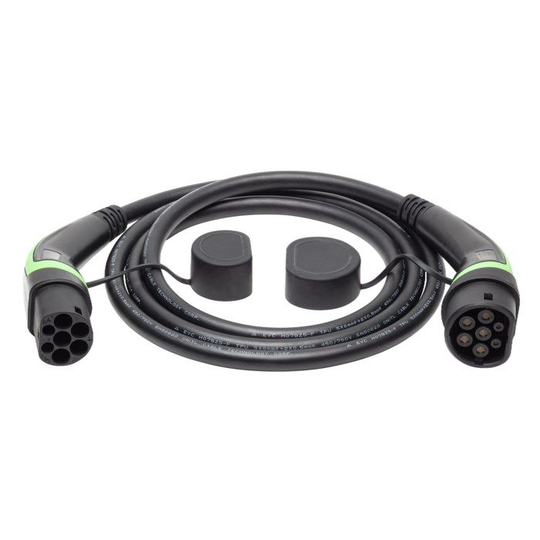 Luxorparts BEV Typ 2 Laddkabel för elbil 22 kW 3 fas 2,5 m