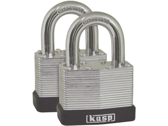 Kasp K13040D2 Hængelås 40 mm Identiske Sølv Nøglelås