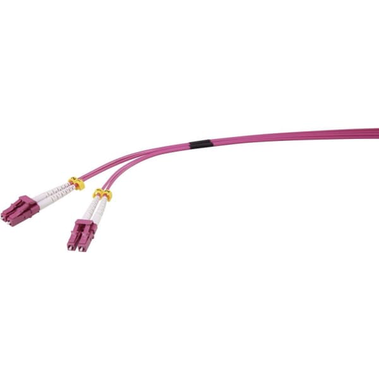 Renkforce RF-4942830 Glasfiber Lyslederkabel Tilslutningskabel [1x LC-stik - 1x LC-stik] 50/125 μ Multimode OM4 1.00 m