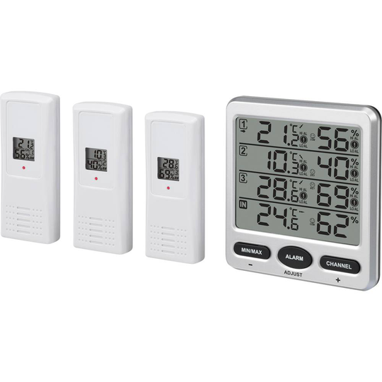 Renkforce Trådlös termo-/hygrometer Silver