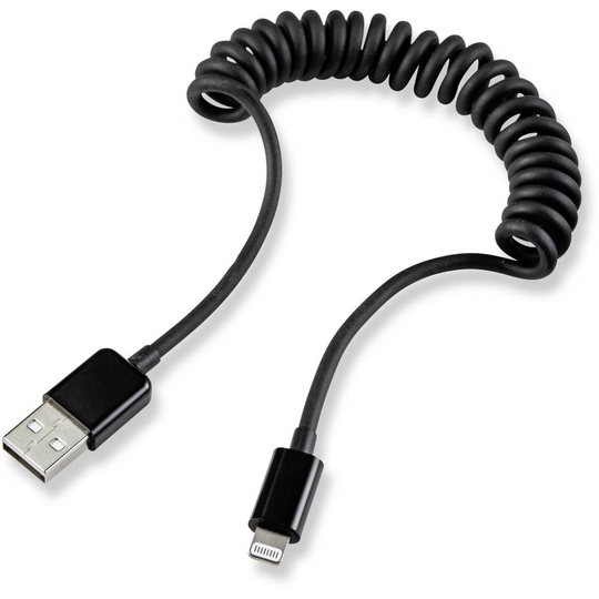 Renkforce N/A N/A [1x USB 2.0 A hane - 1x Apple Lightning hane] 0.95 m Svart