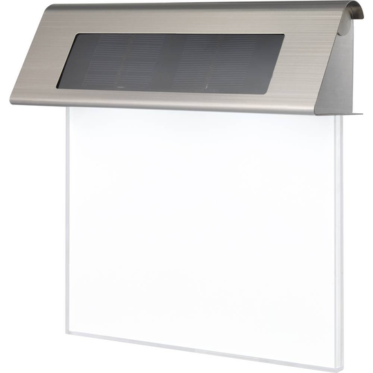 Sygonix Solcells-utomhusväggbelysning SY-4677500 SMD LED 0.2 W N/A Rostfritt stål