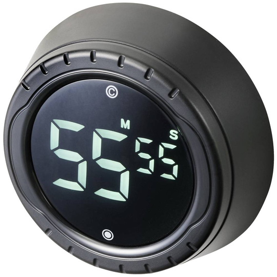 Sygonix Timer Svart digital
