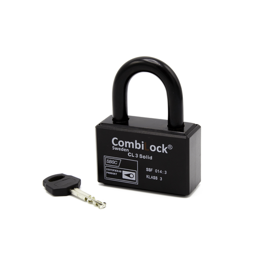 Combilock solid hänglås klass 3