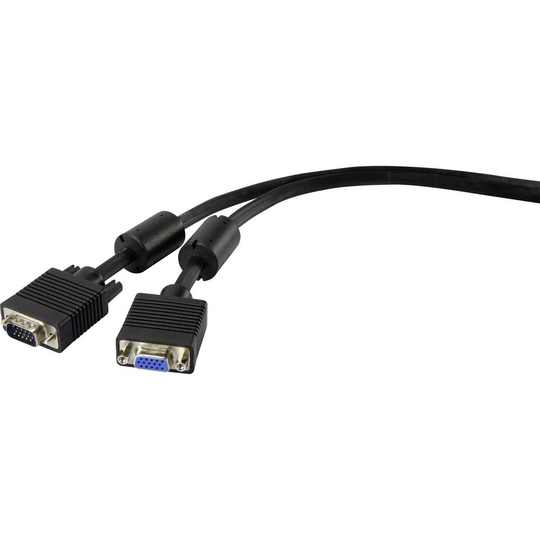 Renkforce RF-4212513 VGA Förlängningskabel 0.50 m Svart
