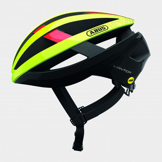 Abus Viantor MIPS Neon Yellow, Cykelhjälm