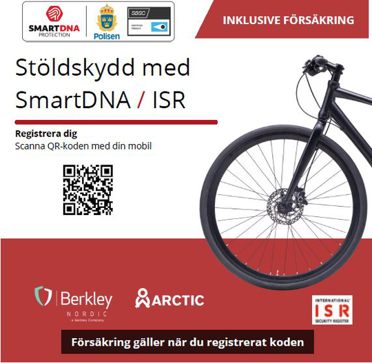 SmartDNA / ISR-stöldskyddsmärkning och tilläggsförsäkring