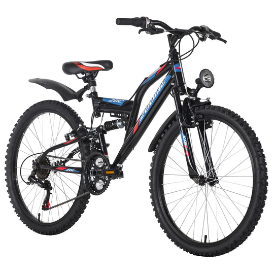 Children's bike Fully 24'' ATB Zodiac black-red RH 38 cm KS Cycling